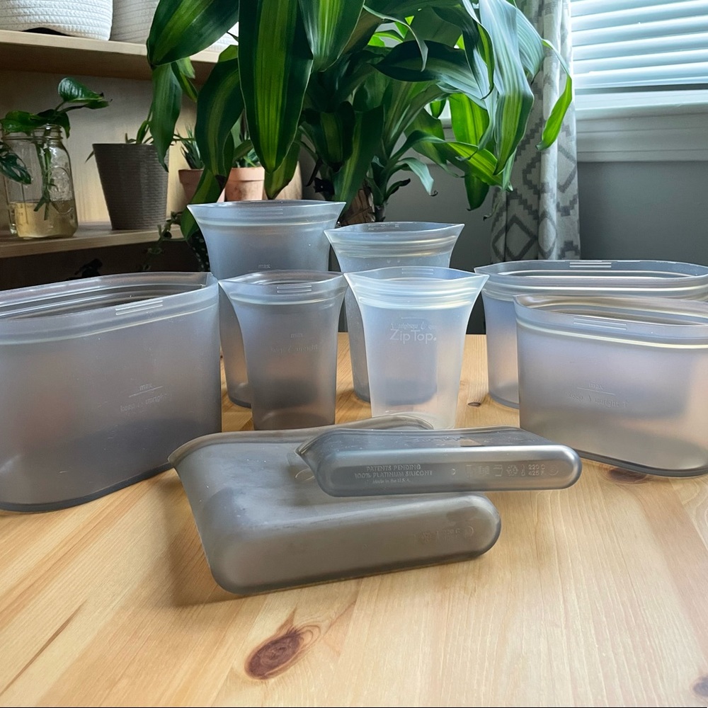 ZipTop Silicone Bag Set In Excellent Used Conditon